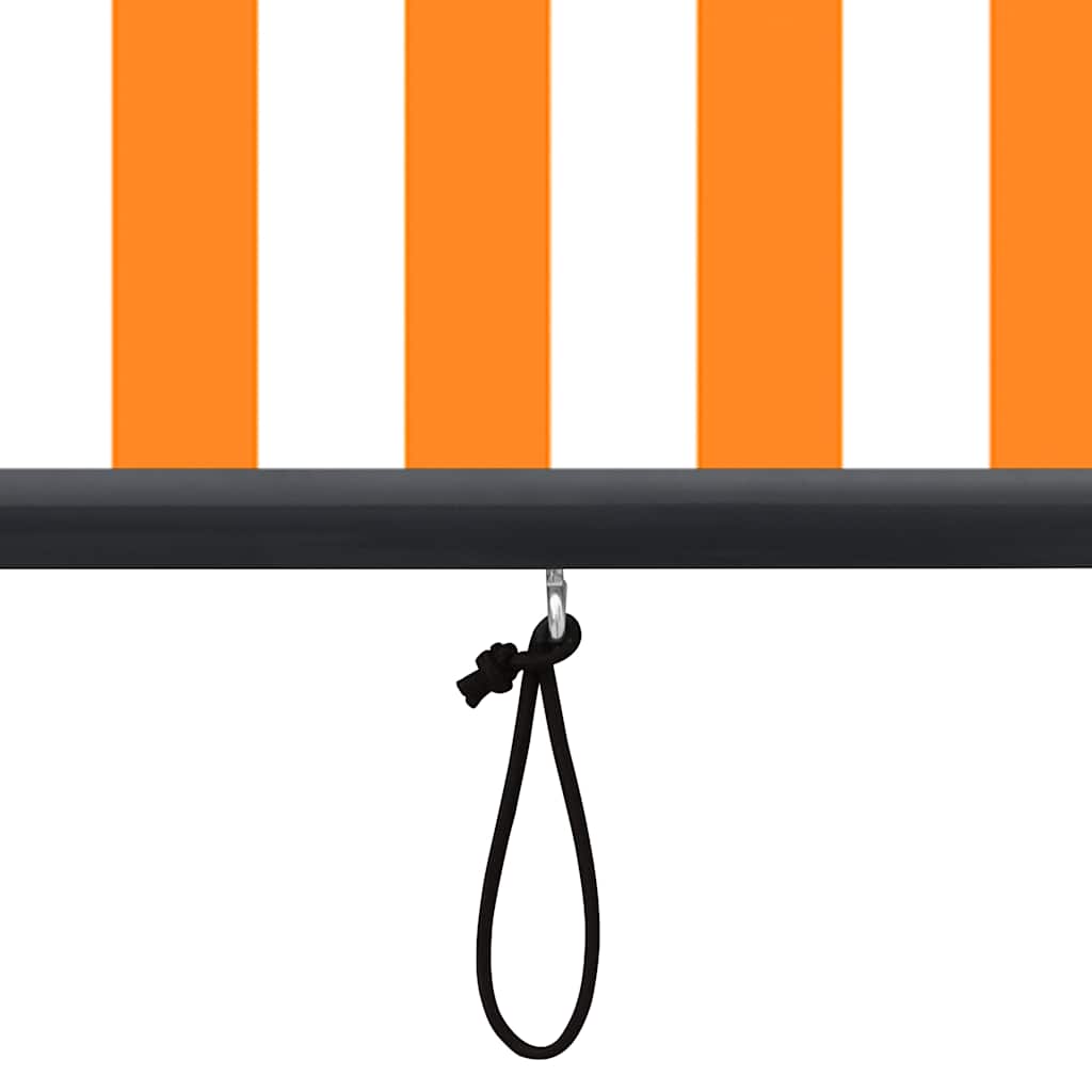 Outdoor Roller Blind 120x250 cm White and Orange