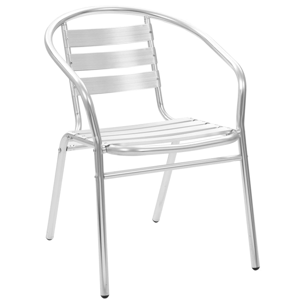 vidaXL Stackable Outdoor Chairs 2 pcs Aluminium