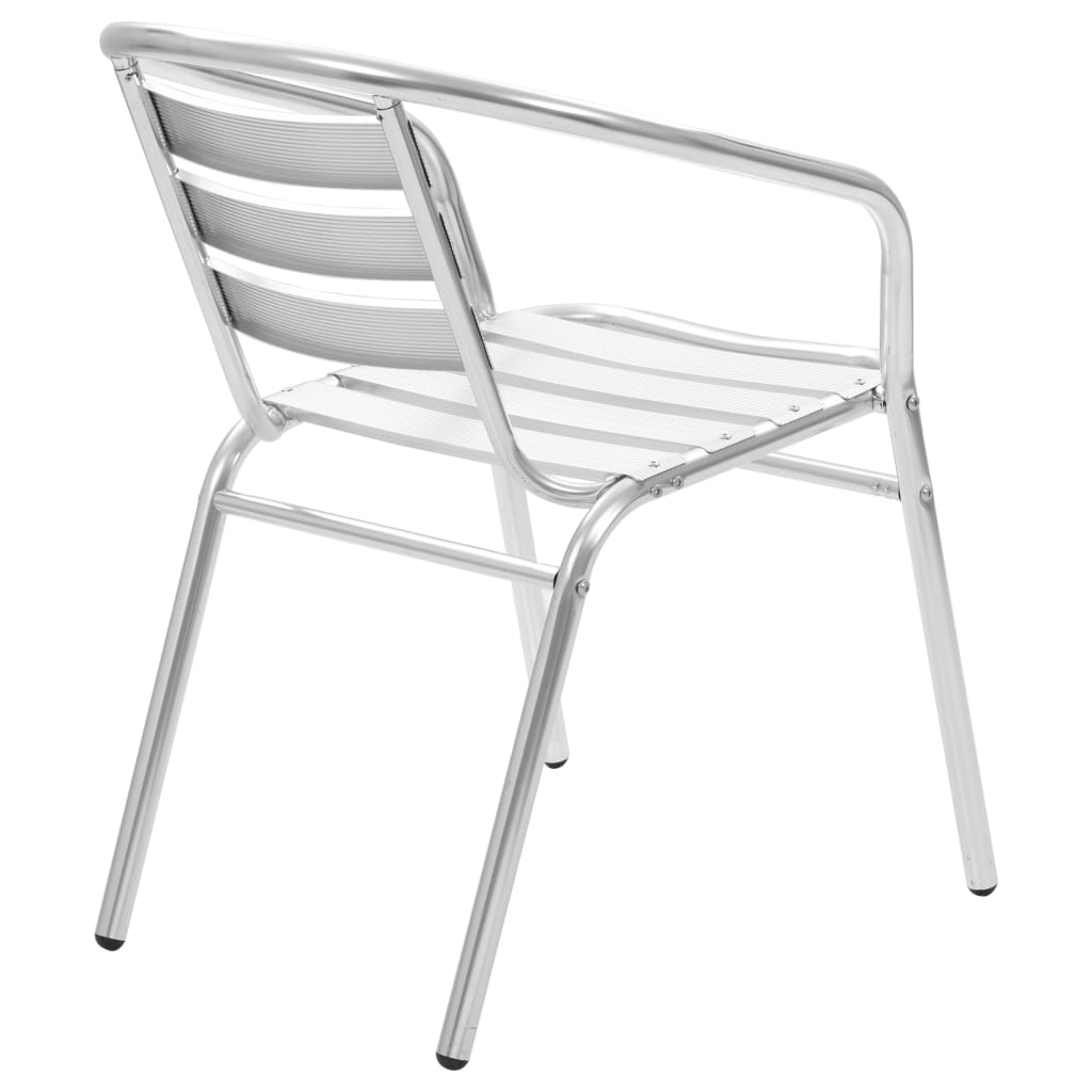 vidaXL Stackable Outdoor Chairs 2 pcs Aluminium