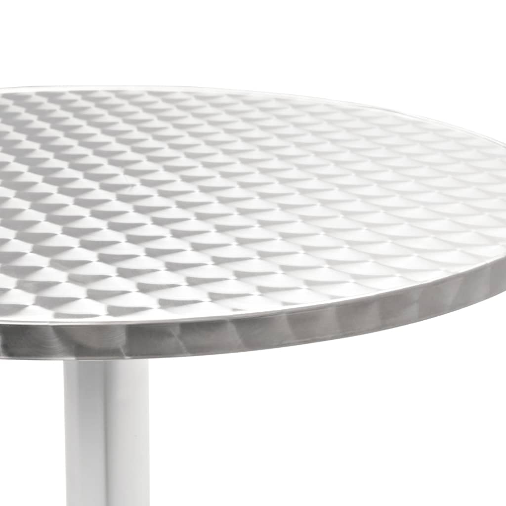 Dining Set | Silver | Aluminium | Medium | Stackable | 5 Piece Dining Set