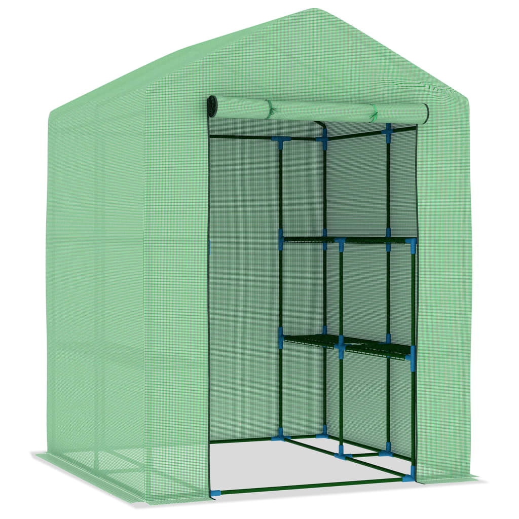 Greenhouse | Green | Polyethylene mesh fabric | Large | Shelving