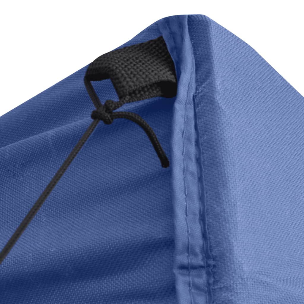 48879 vidaXL Professional Folding Party Tent with 4 Sidewalls 2x2 m Steel Blue