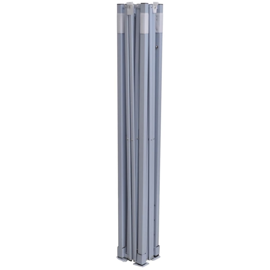 48887 vidaXL Professional Folding Party Tent with 2 Sidewalls 2x2 m Steel White