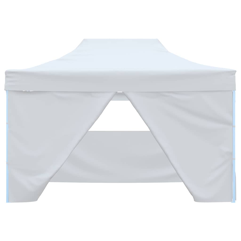 Professional Folding Party Tent with 4 Sidewalls White