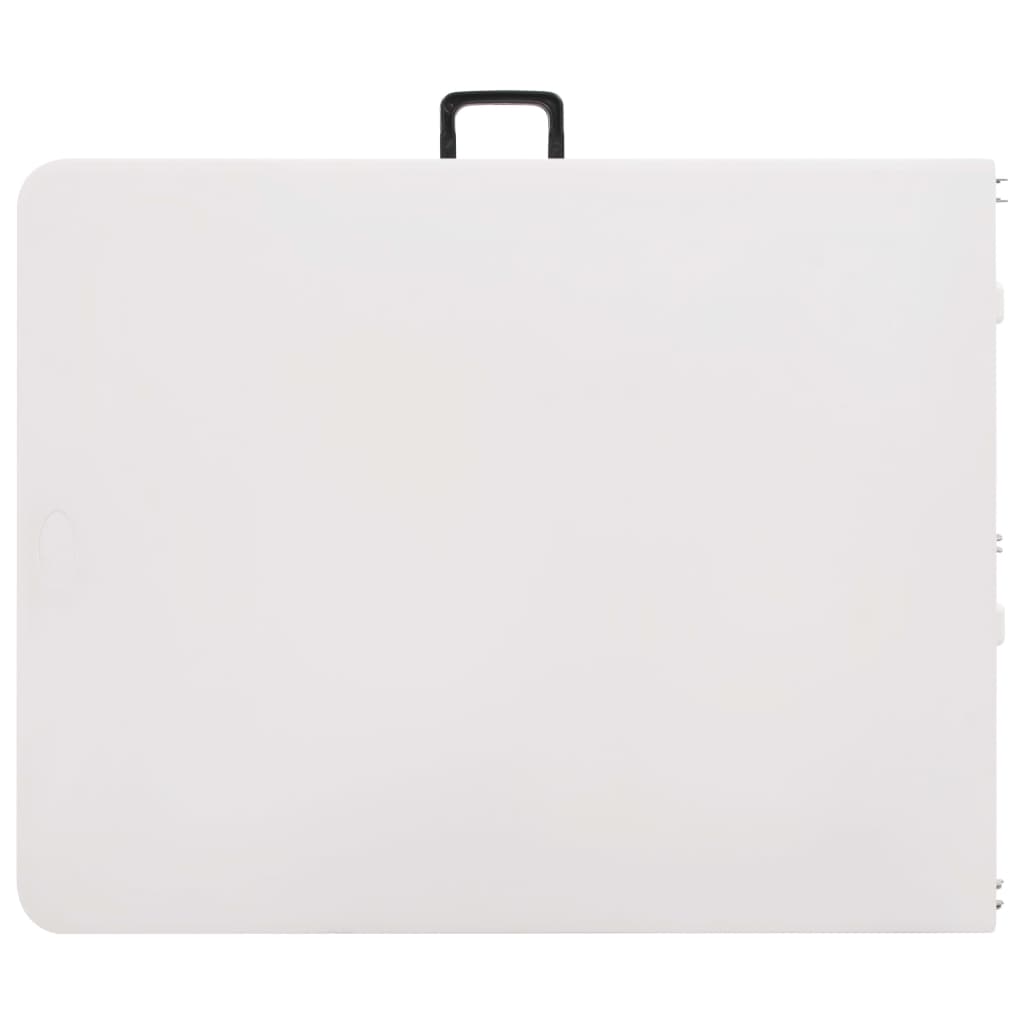 Folding Garden Table White 180x72x72 cm HDPE