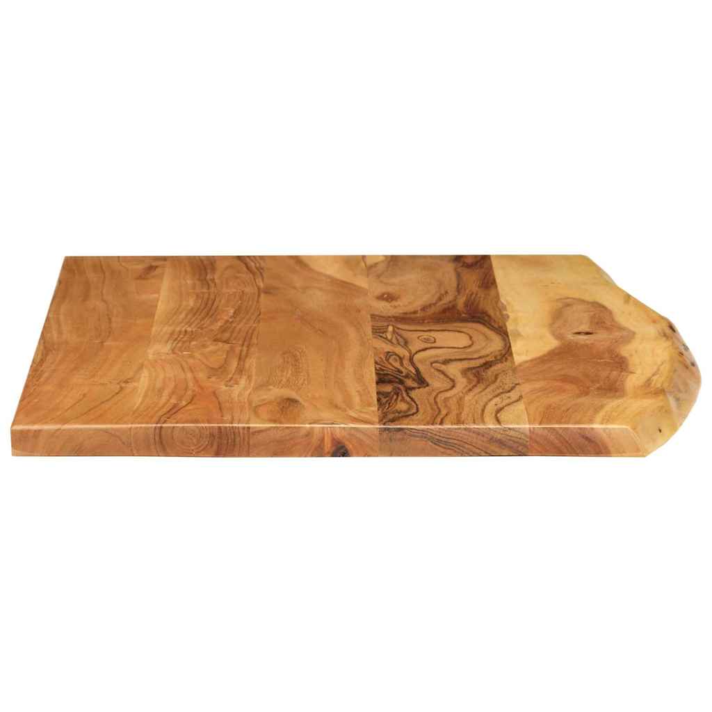 Bathroom Vanity Top Solid Acacia Wood 80x52x2,5 cm