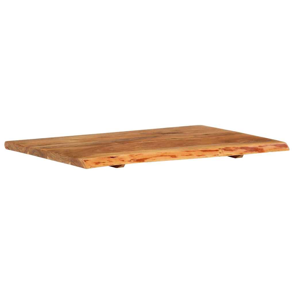 Bathroom Vanity Top Solid Acacia Wood 80x52x2,5 cm