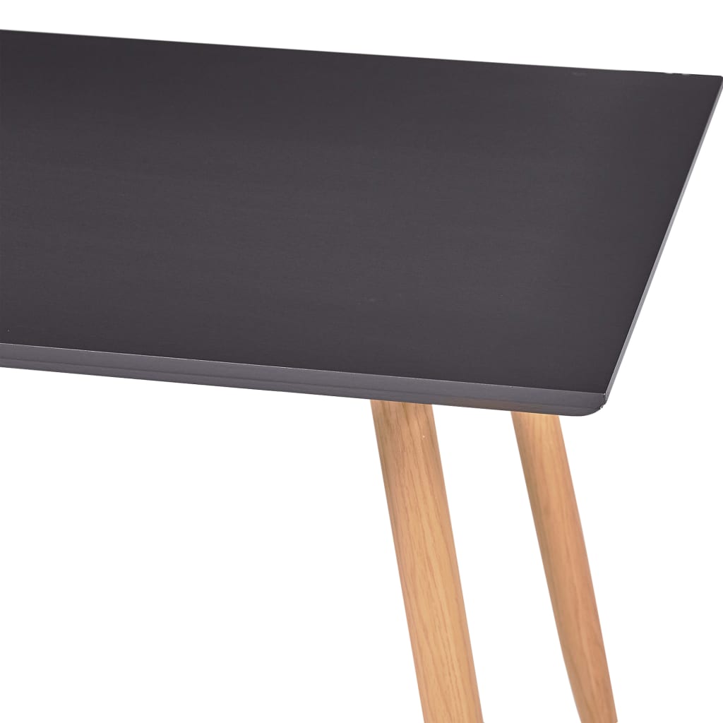 Dining Table Grey and Oak 120x60x74 cm MDF