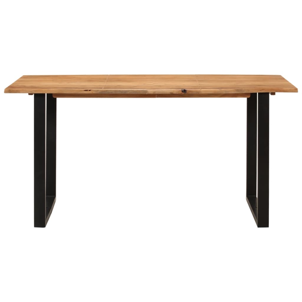 vidaXL Dining Table 154x80x76 cm Solid Acacia Wood