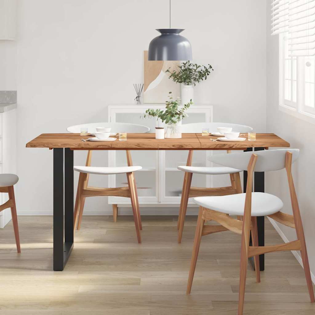 286473 vidaXL Dining Table 154x80x76 cm Solid Acacia Wood