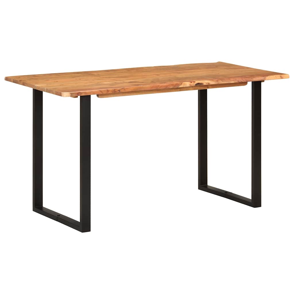 286474 vidaXL Dining Table 140x70x76 cm Solid Acacia Wood
