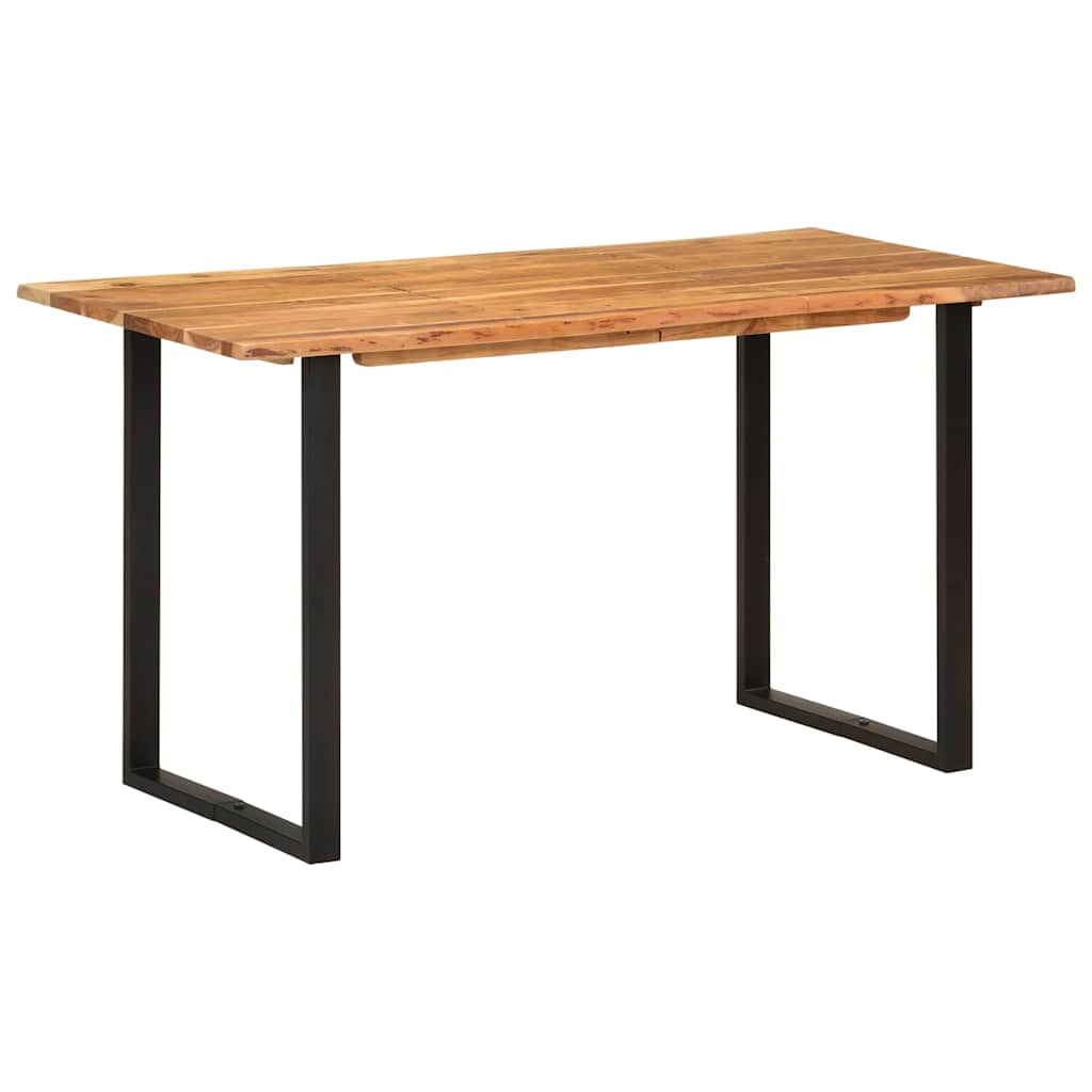 286474 vidaXL Dining Table 140x70x76 cm Solid Acacia Wood