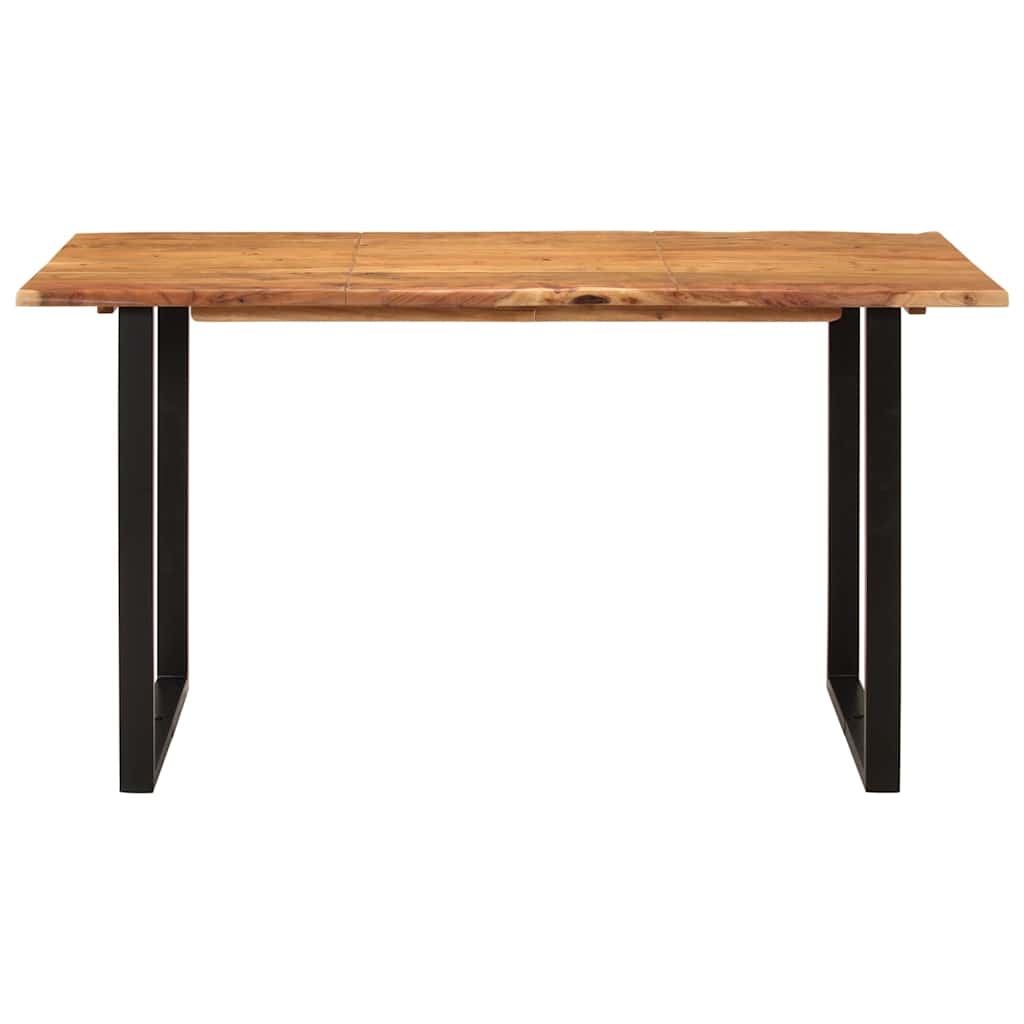 286474 vidaXL Dining Table 140x70x76 cm Solid Acacia Wood