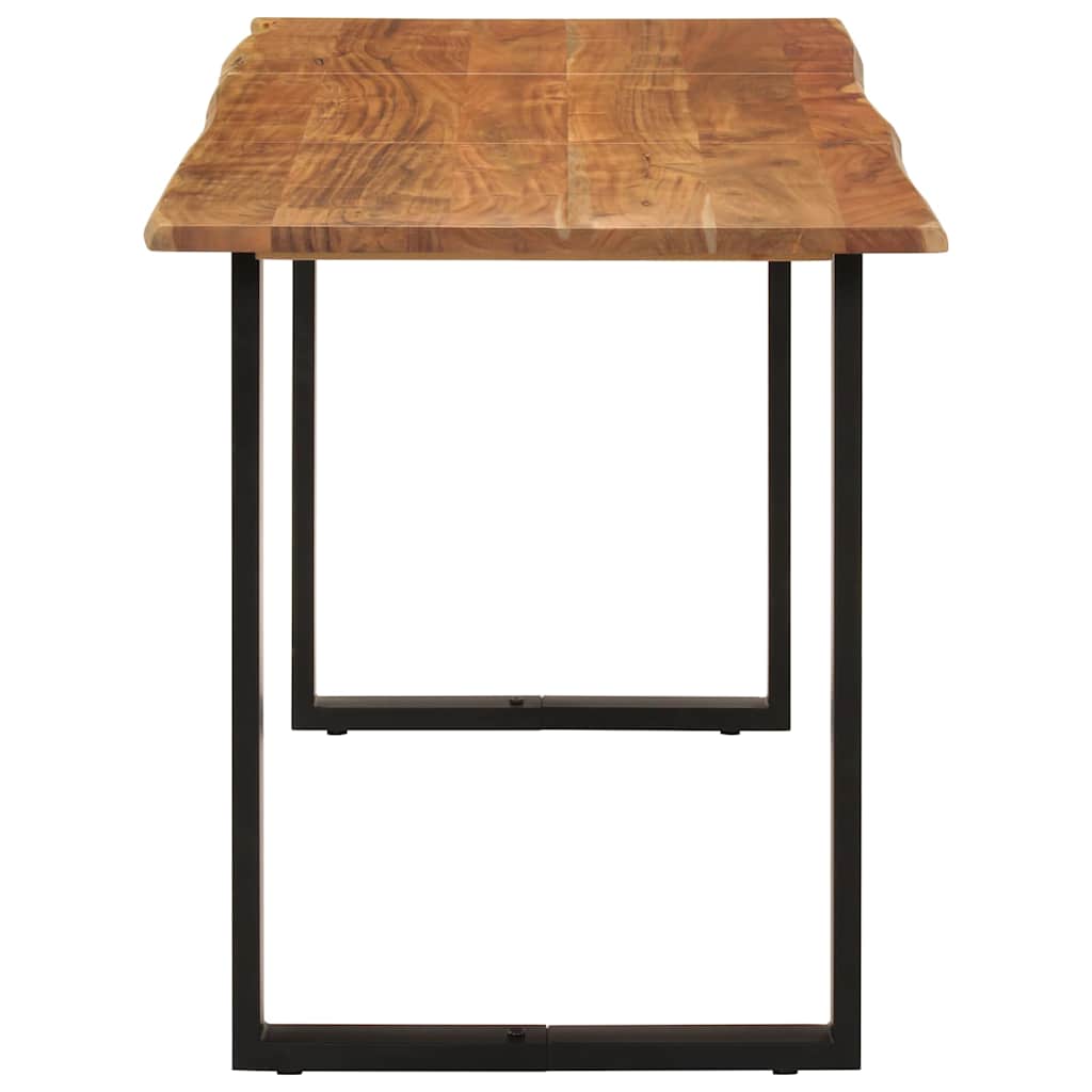 286474 vidaXL Dining Table 140x70x76 cm Solid Acacia Wood