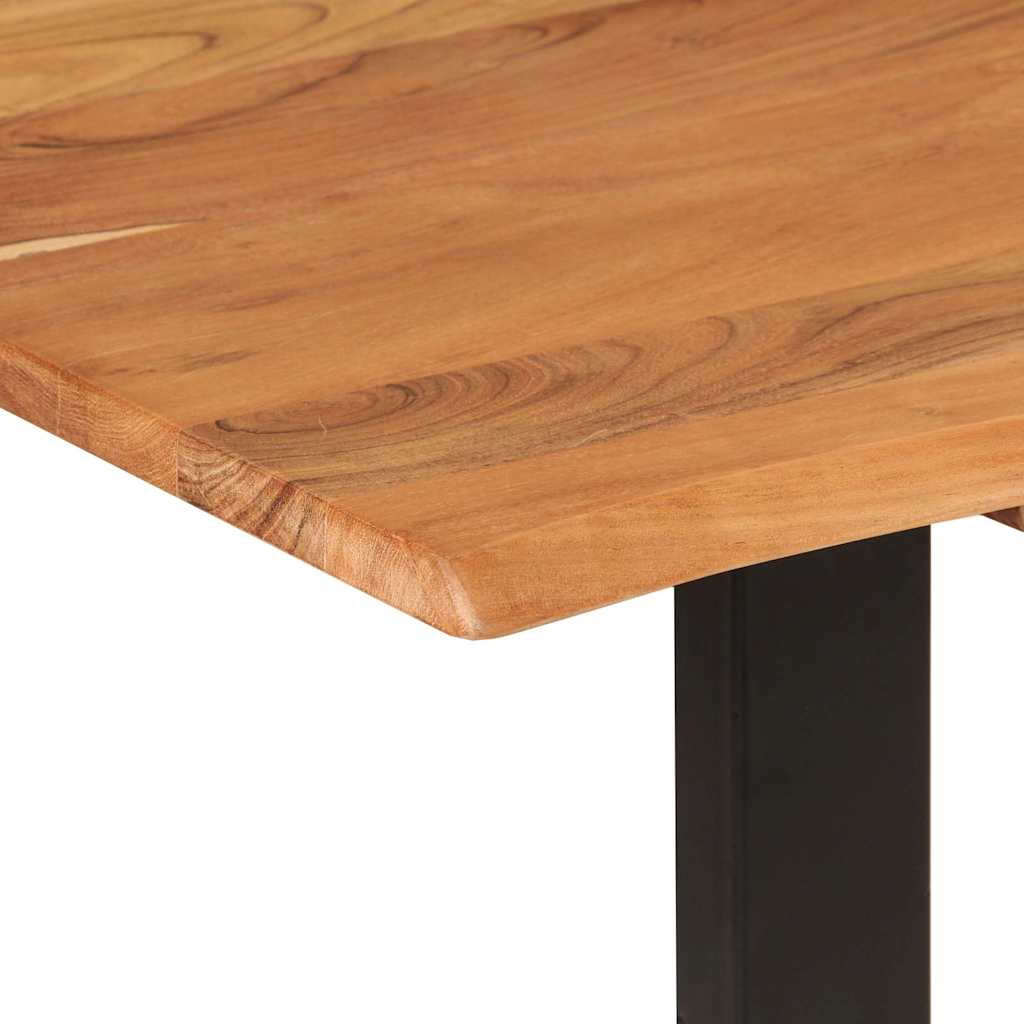 286474 vidaXL Dining Table 140x70x76 cm Solid Acacia Wood