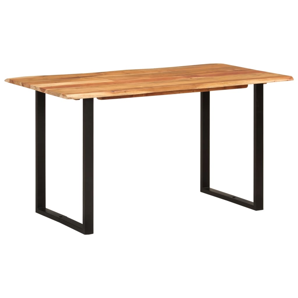 vidaXL Dining Table 140x70x76 cm Solid Acacia Wood