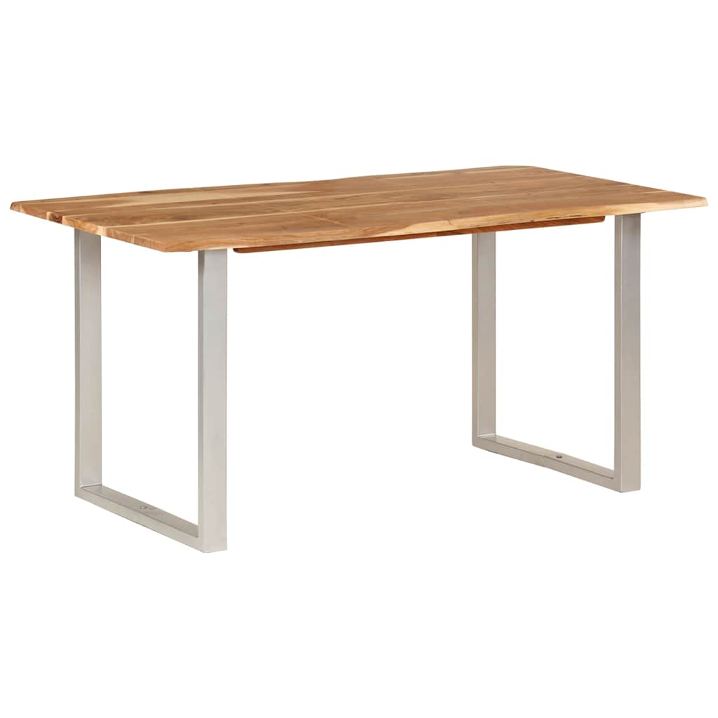 286477 vidaXL Dining Table 154x80x76 cm Solid Acacia Wood