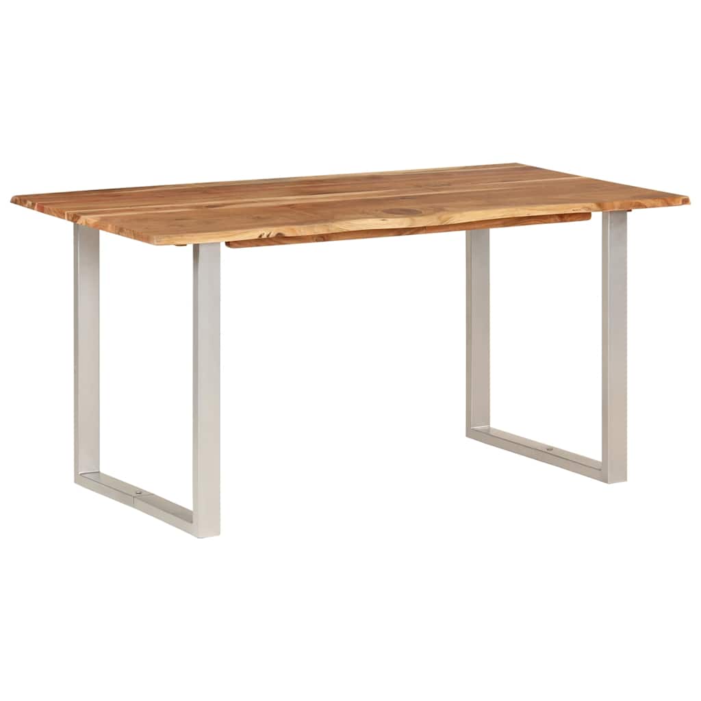 286477 vidaXL Dining Table 154x80x76 cm Solid Acacia Wood