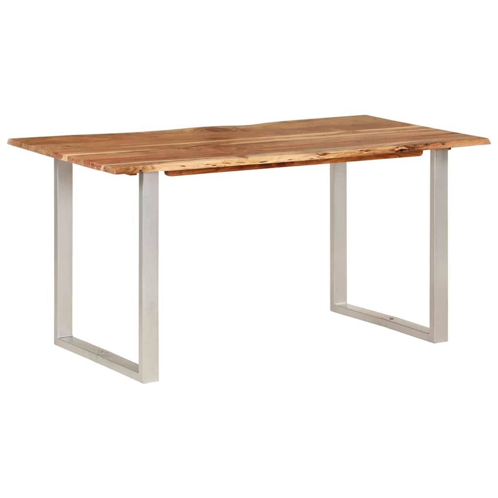 286477 vidaXL Dining Table 154x80x76 cm Solid Acacia Wood