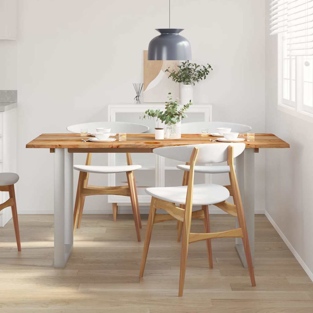 286477 vidaXL Dining Table 154x80x76 cm Solid Acacia Wood
