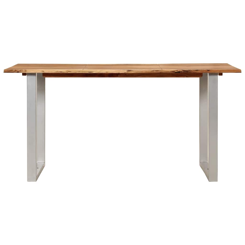 286477 vidaXL Dining Table 154x80x76 cm Solid Acacia Wood