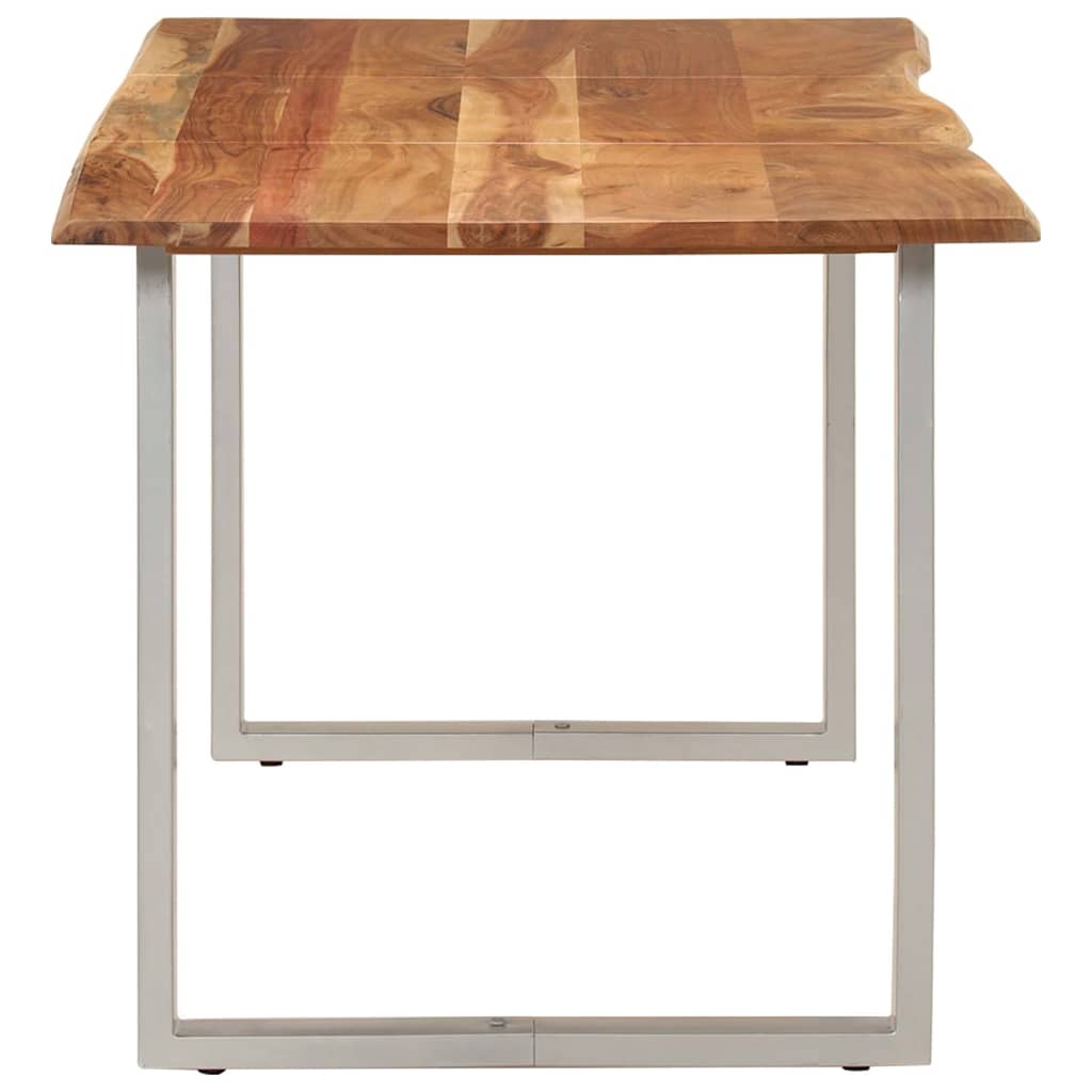 286477 vidaXL Dining Table 154x80x76 cm Solid Acacia Wood