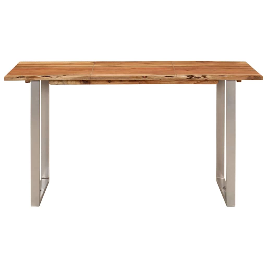 286478 vidaXL Dining Table 140x70x76 cm Solid Acacia Wood