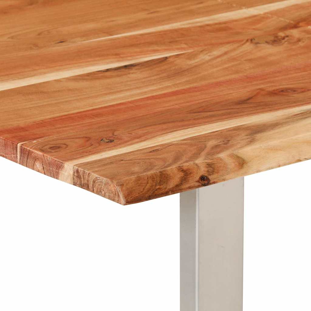 286478 vidaXL Dining Table 140x70x76 cm Solid Acacia Wood