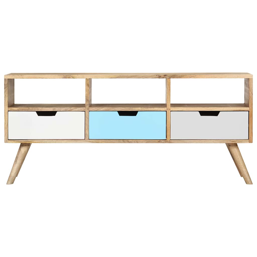 286484 vidaXL TV Cabinet 110x35x48 cm Solid Mango Wood