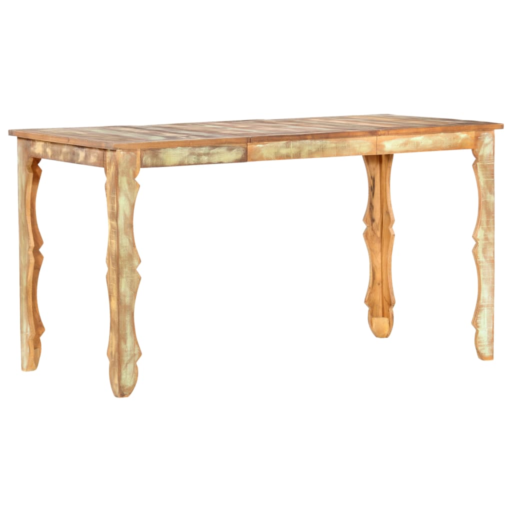 vidaXL Dining Table 140x70x76 cm Solid Reclaimed Wood