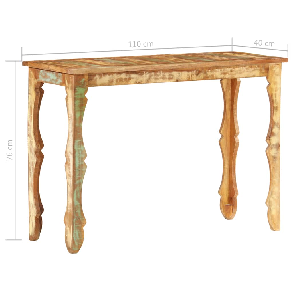 286492 vidaXL Console Table 110x40x76 cm Solid Reclaimed Wood