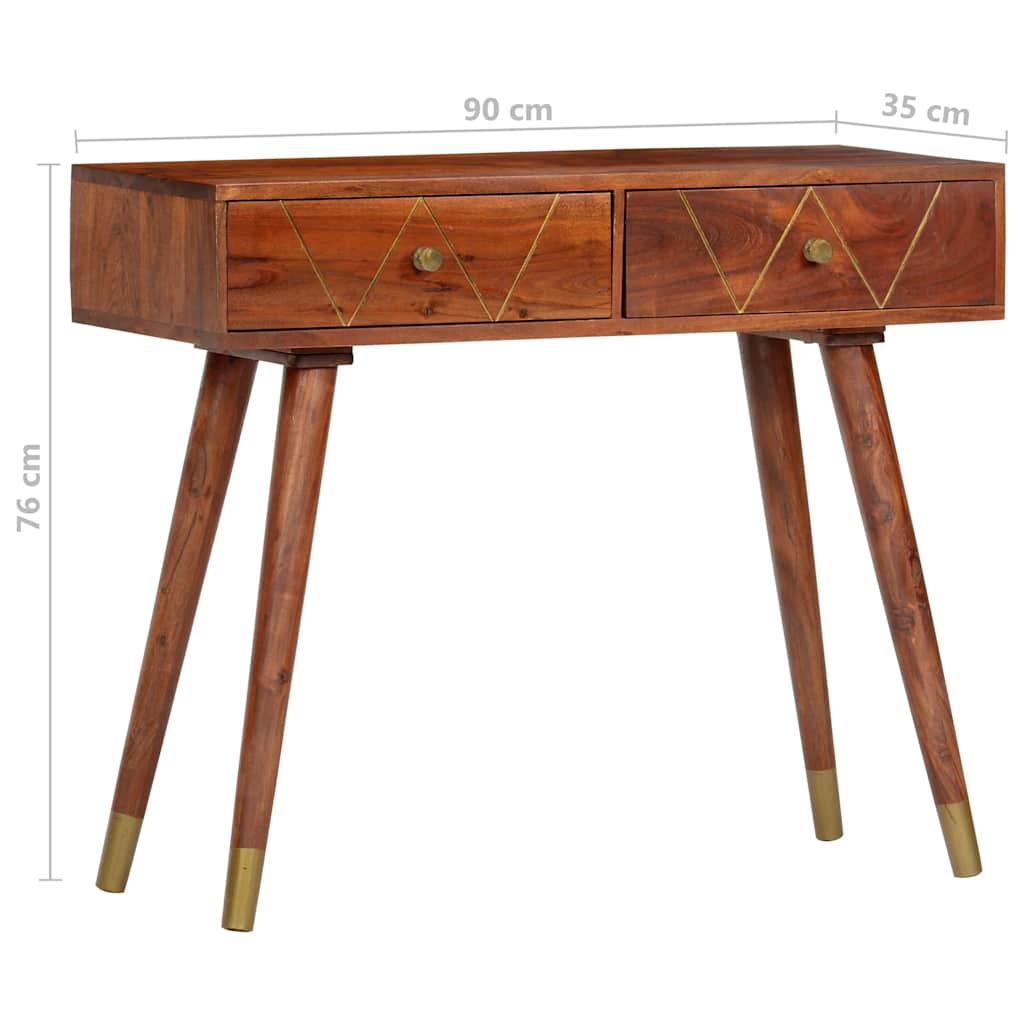 286174 vidaXL Console Table 90x35x76 cm Solid Acacia Wood