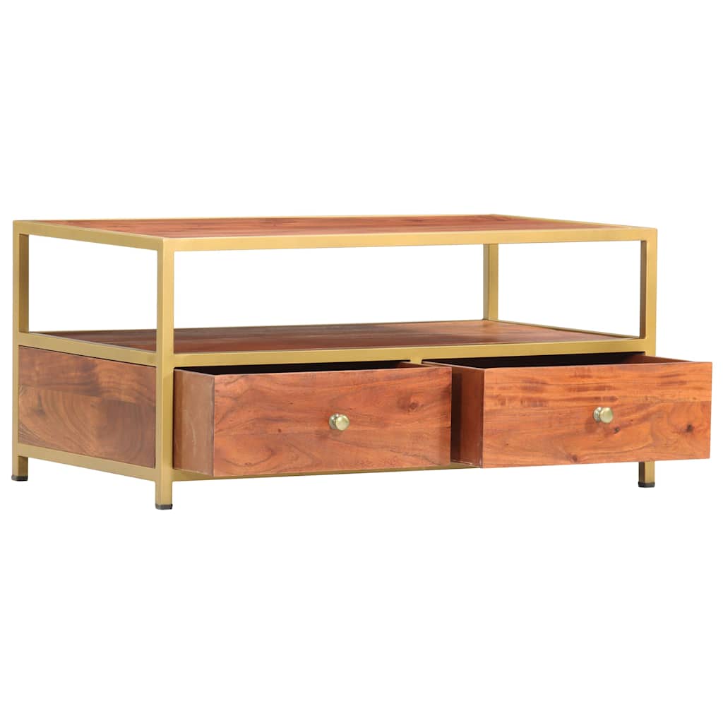 286187 vidaXL Coffee Table 90x50x40 cm Solid Acacia Wood