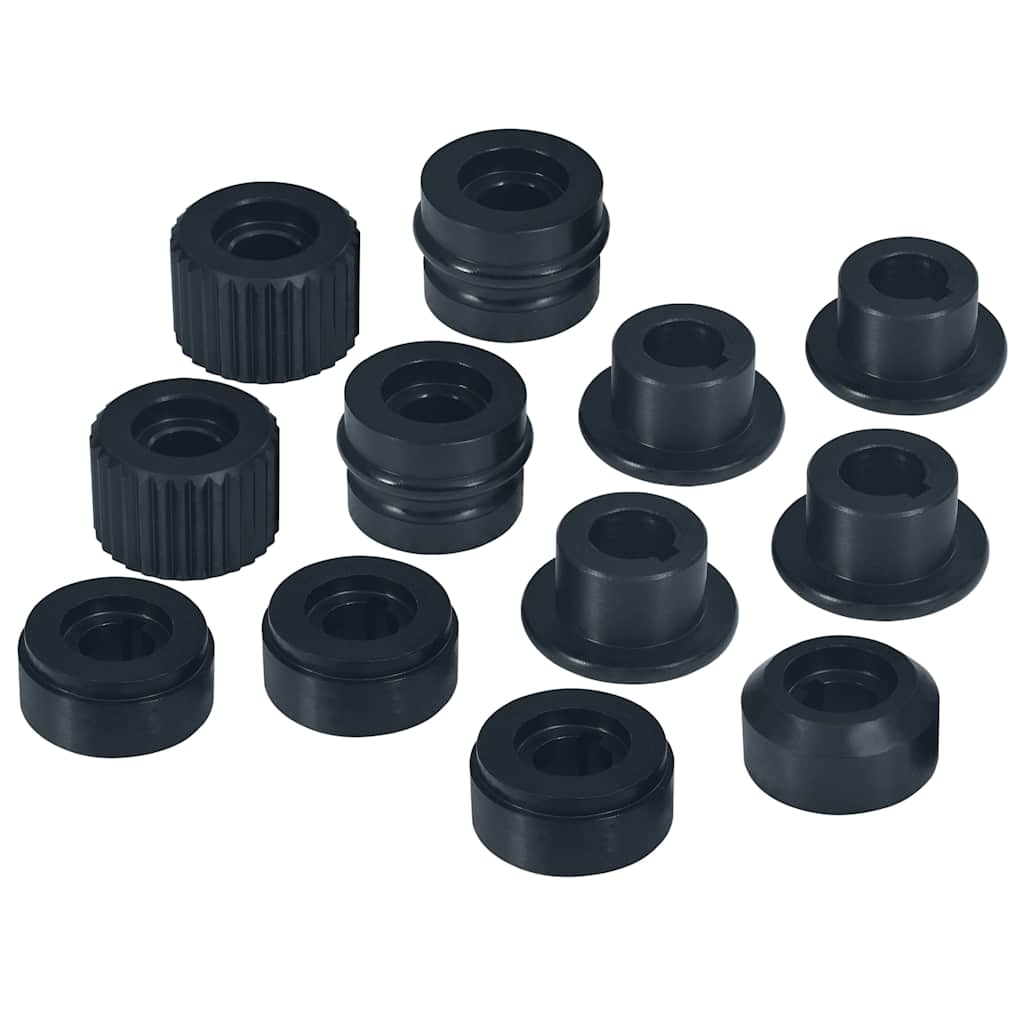 145388 vidaXL Flange Nuts for Tube Beading Machine 12 pcs Steel