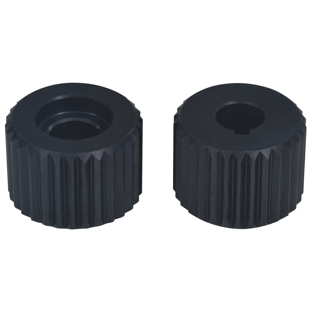 145388 vidaXL Flange Nuts for Tube Beading Machine 12 pcs Steel