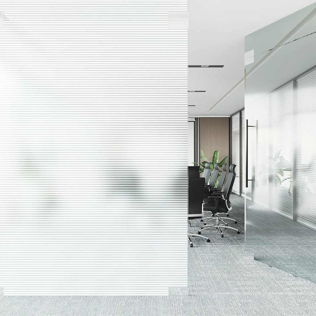 Window Film Frosted Stripes Design 0.9x50 m PVC