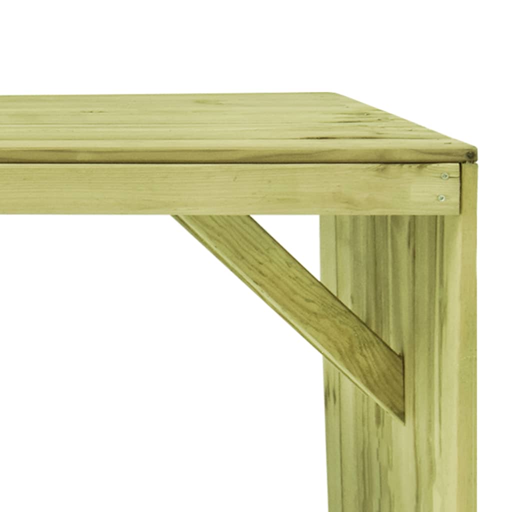 vidaXL Garden Table 220x101.5x80 cm Impregnated Pinewood