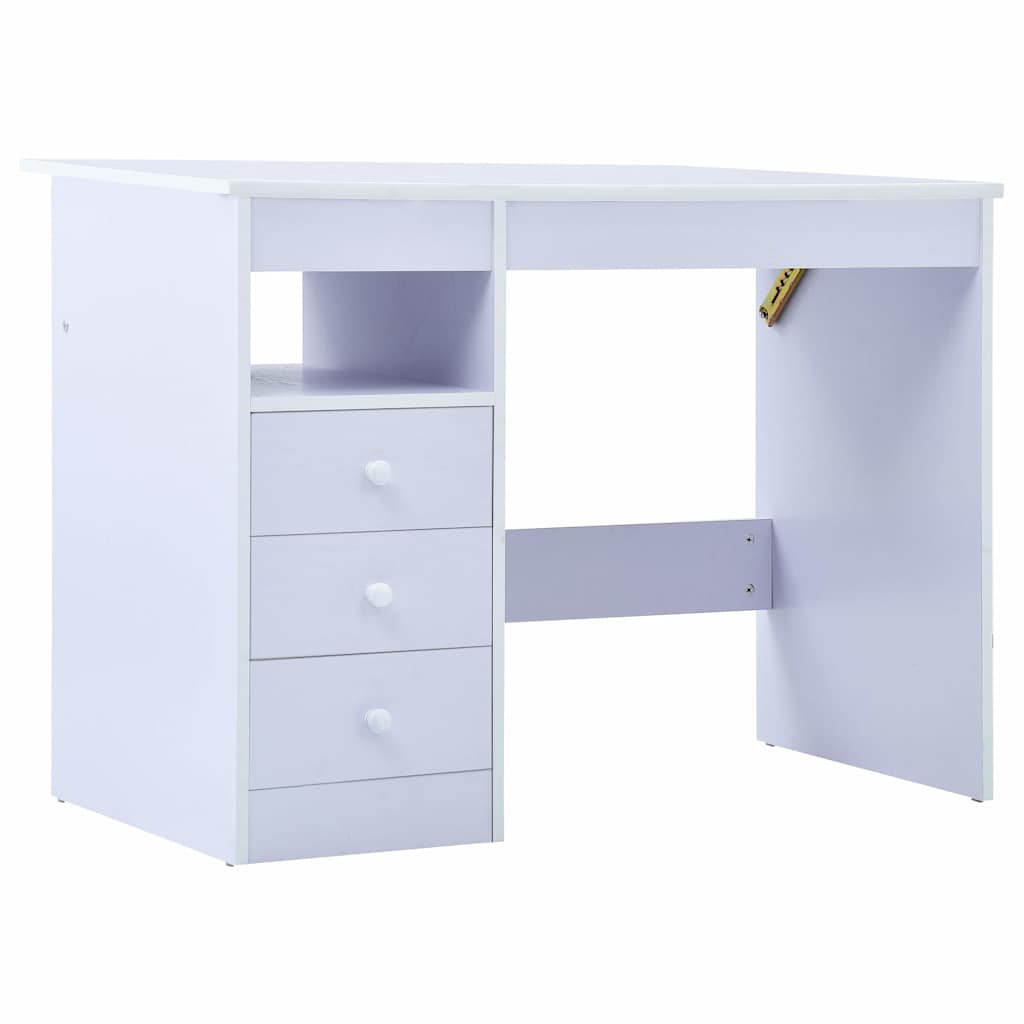 287448 vidaXL Children Drawing Study Desk Tiltable White