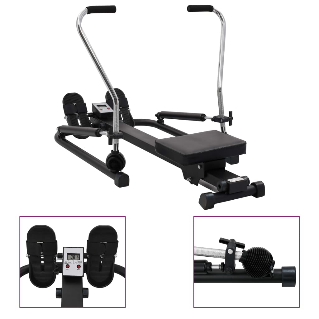 vidaXL Rowing Machine 5 Level Hydraulic Resistance