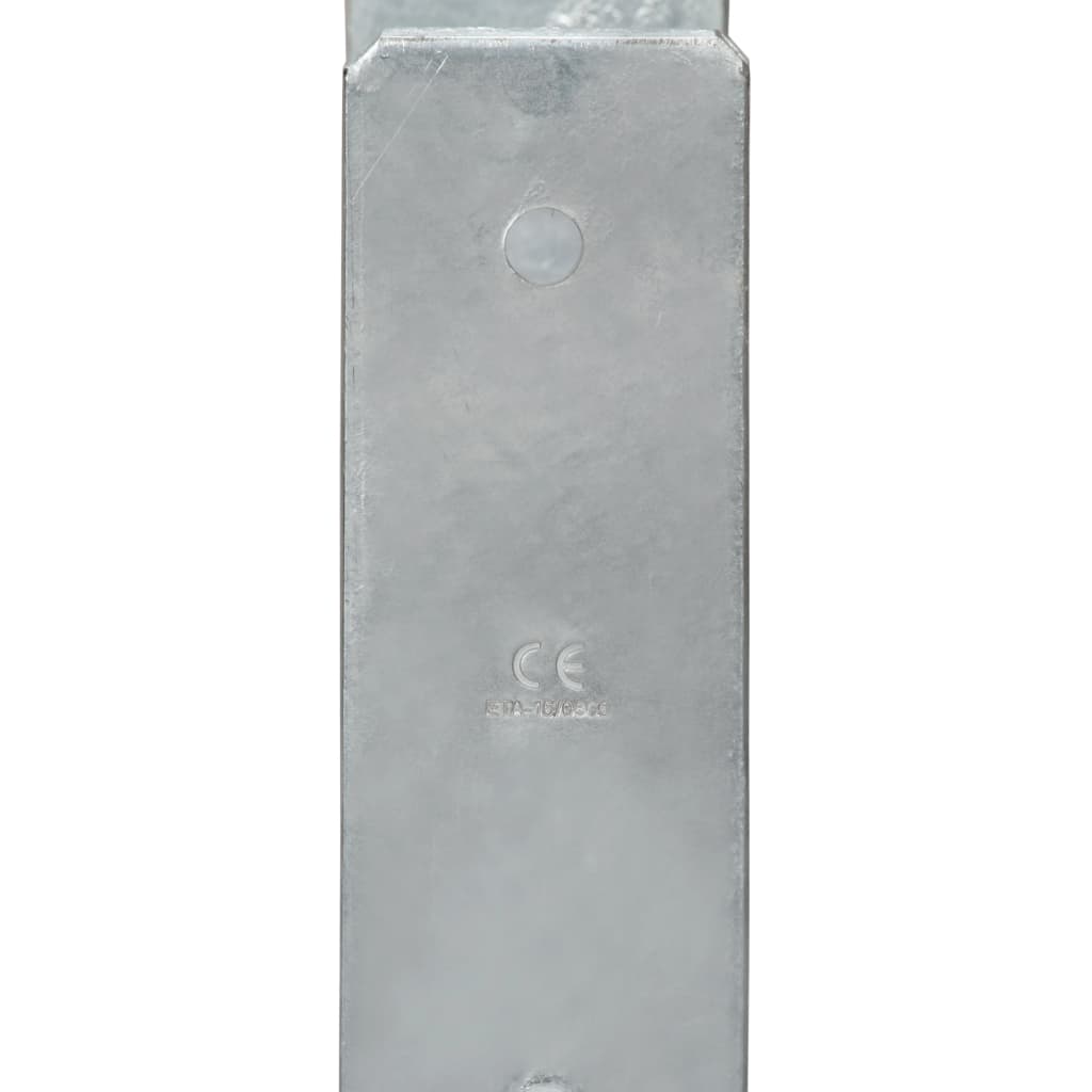 Fence Anchors 6 pcs Silver 14x6x60 cm Galvanised Steel