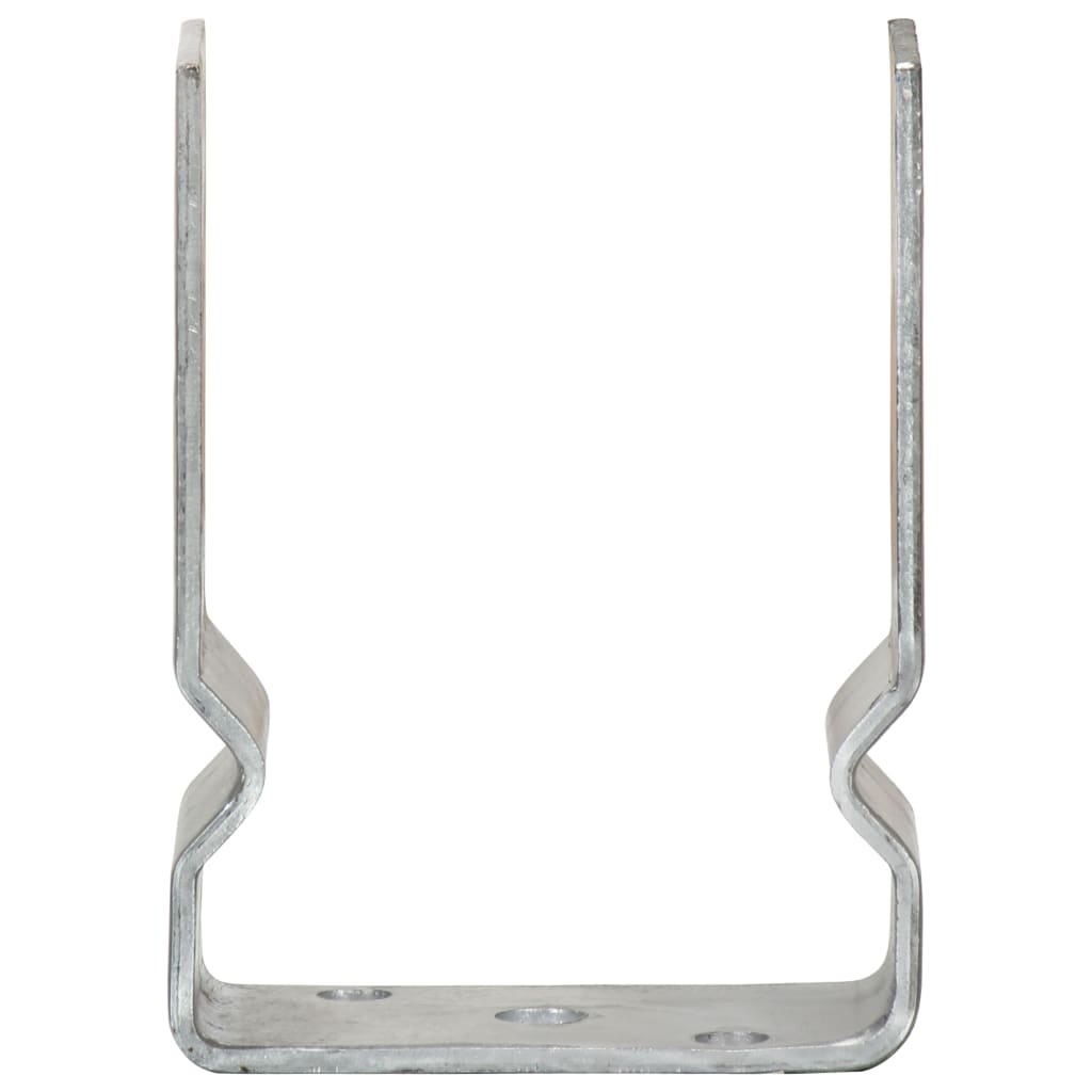 Fence Anchors 6 pcs Silver 10x6x15 cm Galvanised Steel