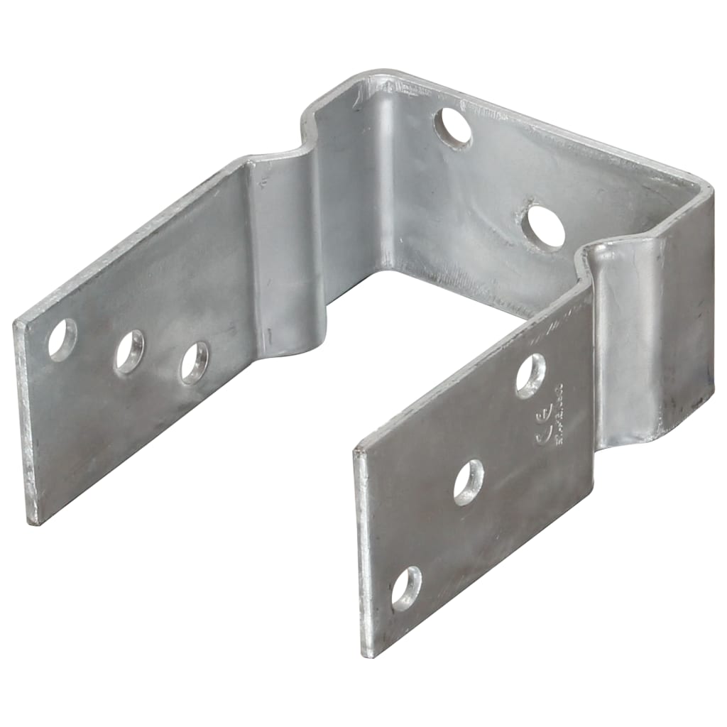 Fence Anchors 12 pcs Silver 10x6x15 cm Galvanised Steel