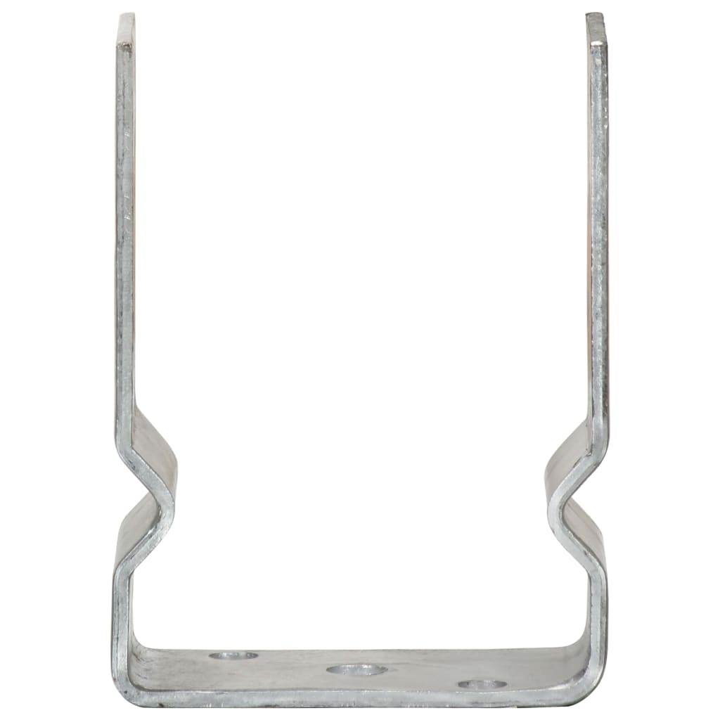 Fence Anchors 12 pcs Silver 10x6x15 cm Galvanised Steel