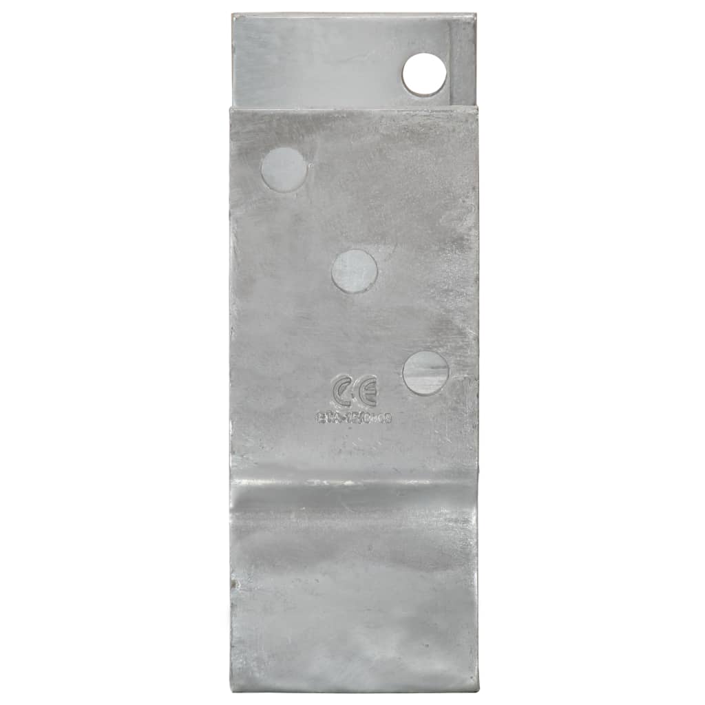 Fence Anchors 12 pcs Silver 10x6x15 cm Galvanised Steel