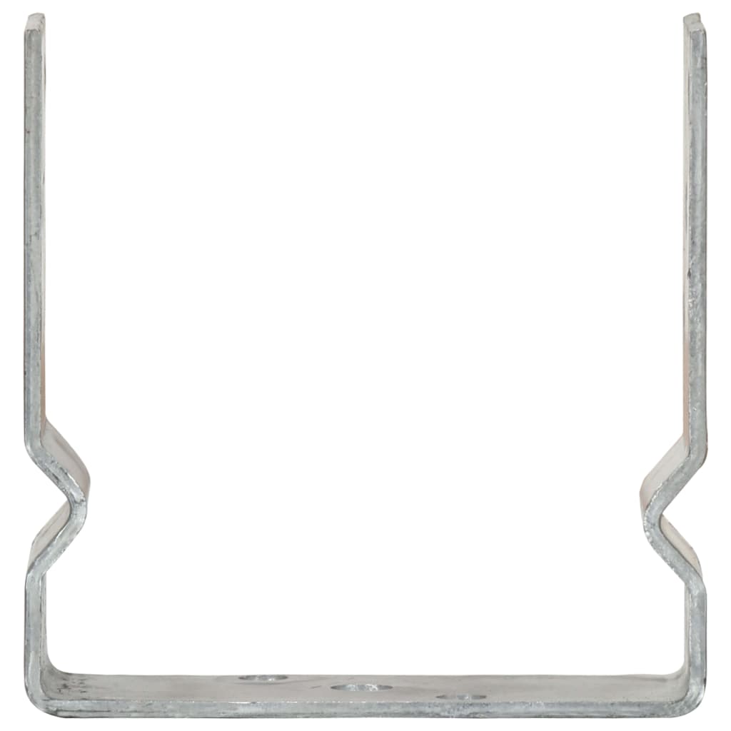 Fence Anchors 6 pcs Silver 14x6x15 cm Galvanised Steel