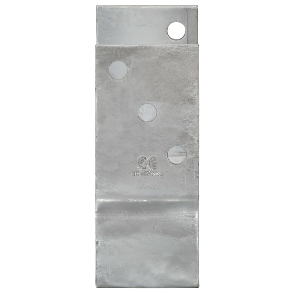 Fence Anchors 6 pcs Silver 14x6x15 cm Galvanised Steel