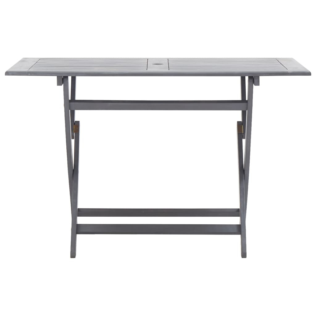 Garden Dining Set | Grey | Solid Acacia wood | Medium | Foldable