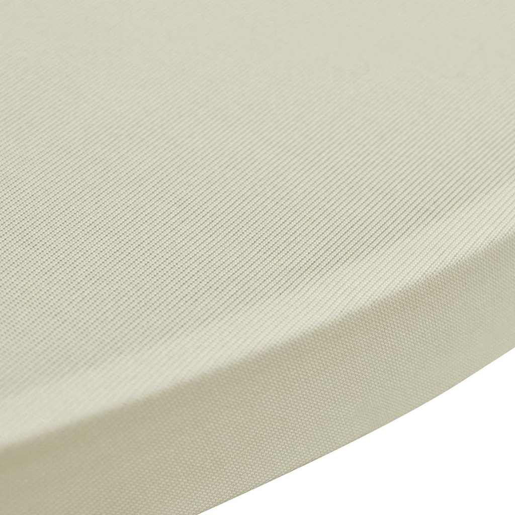 Standing Table Cover ??70 cm Cream Stretch 4 pcs