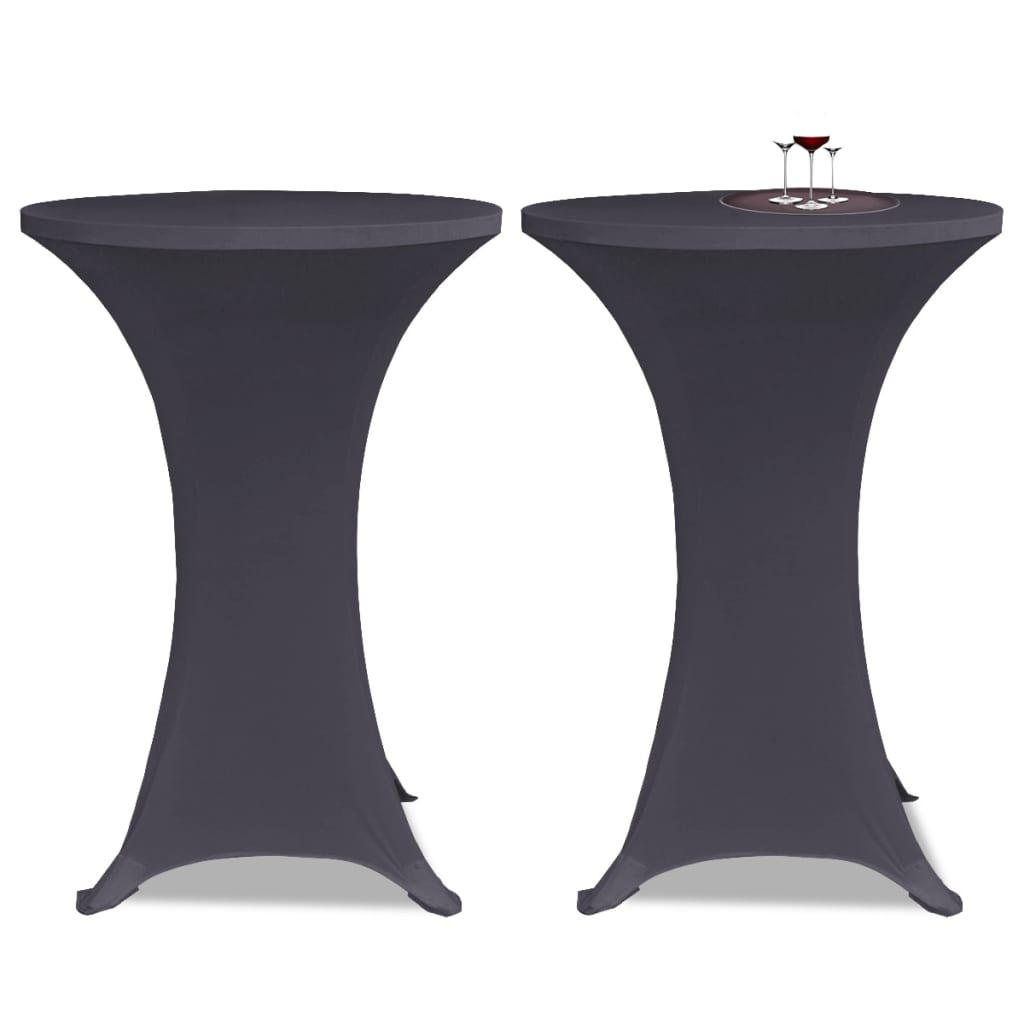 Stretch Table Cover 4 pcs 70 cm Anthracite