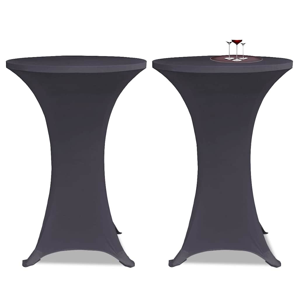 Stretch Table Cover 4 pcs 70 cm Anthracite